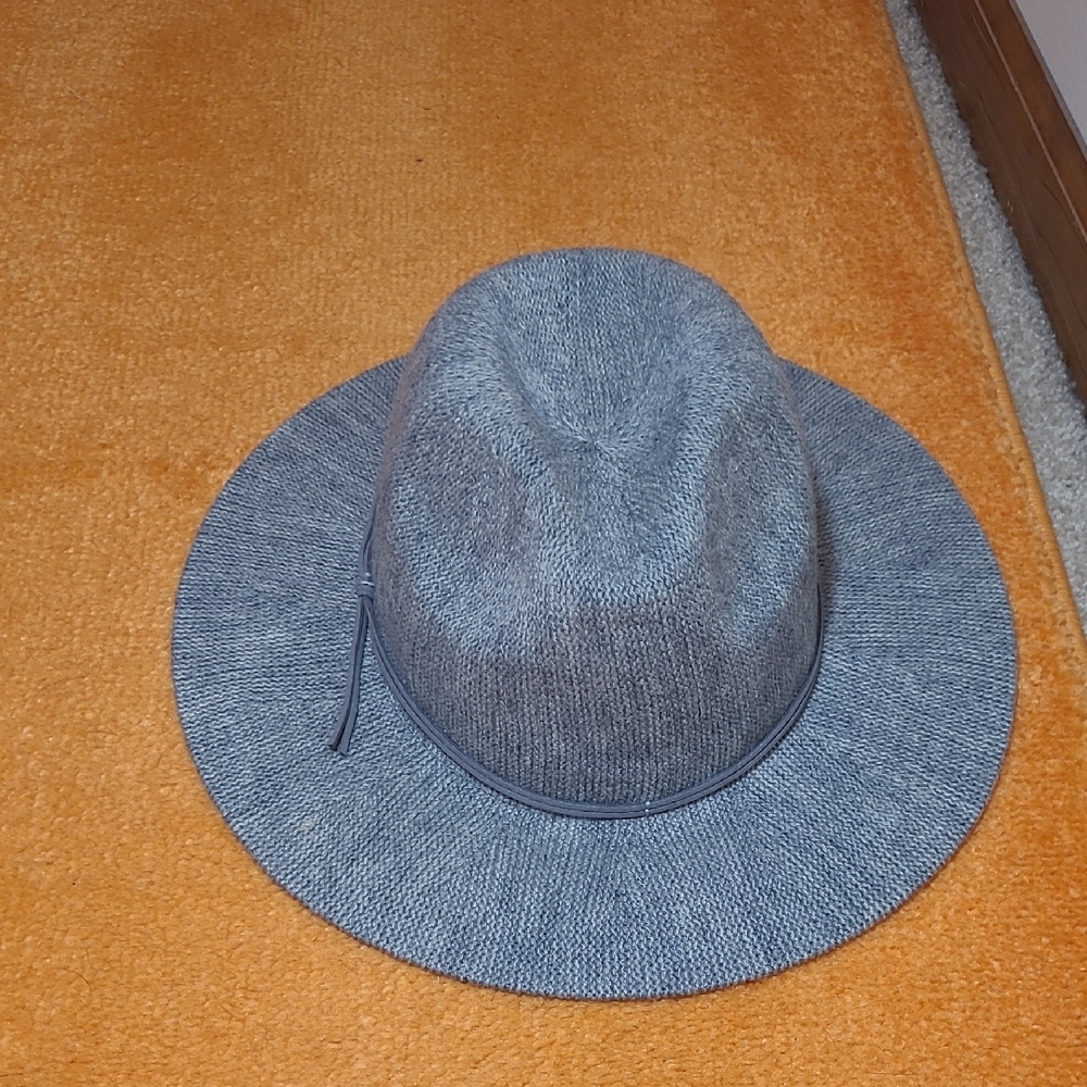 Gray Wool Fedora Hat